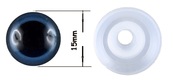 Augen-paar blau metallisiert   