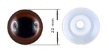 Augen-paar braun metallisiert  